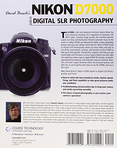 David Busch's Nikon D7000 Guide to Digital SLR Photography (David Busch's Digital Photography Guides),Used