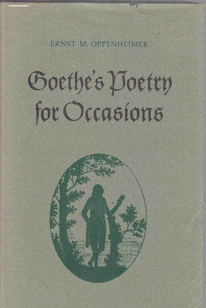 Goethe's poetry for occasions,Used