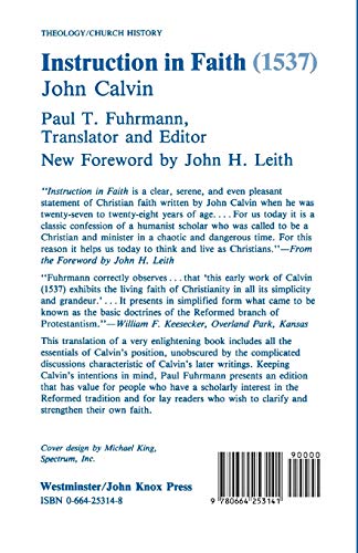 Instruction in Faith (1537),New