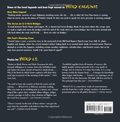 Weird Carolinas: Your Travel Guide to North and South Carolina's Local Legends and Best Kept Secrets (Volume 19),Used