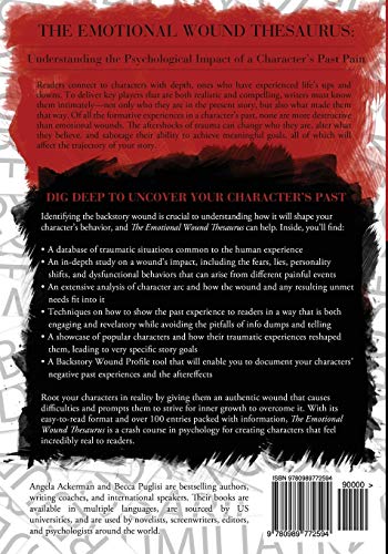 The Emotional Wound Thesaurus: A Writer'S Guide To Psychological Trauma (Writers Helping Writers Series),New