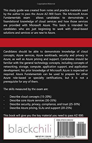 Microsoft Azure Fundamentals AZ900 Study Guide & Exam Prep,Used