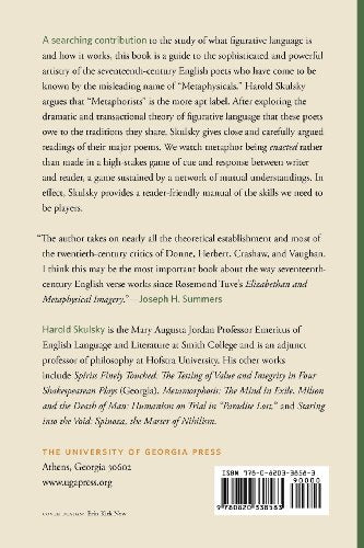 Language Recreated: SeventeenthCentury Metaphorists and the Act of Metaphor,Used