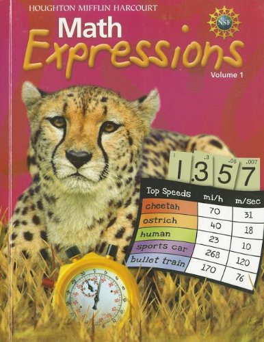 Math Expressions: Student Activity Book Hardcover Level 5 Volume 1 2009,Used