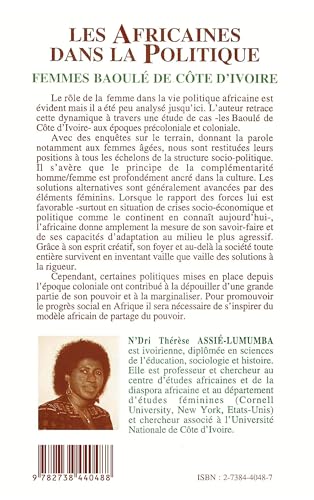 Les Africaines dans la politique: Femmes Baoul de Cte d'Ivoire,Used