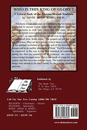 Who is This King of Glory? A Critical Study of the ChristosMessiah Tradition,Used