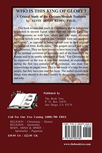 Who is This King of Glory? A Critical Study of the ChristosMessiah Tradition,Used