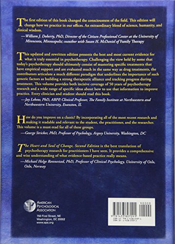 The Heart and Soul of Change: Delivering What Works in Therapy,New