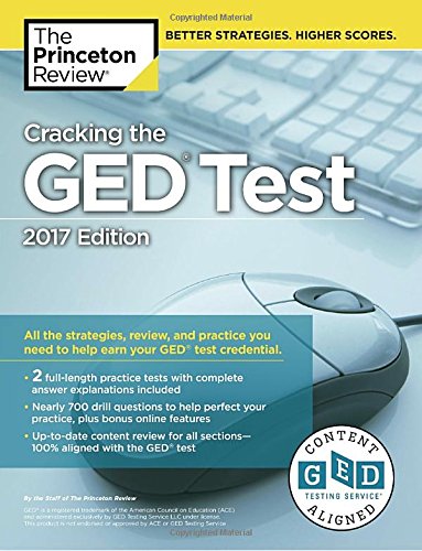 Cracking the GED Test with 2 Practice Tests, 2017 Edition (College Test Preparation),Used