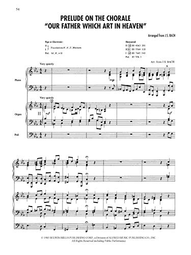 Sunday Morning Organist, Vol 9: Organ & Piano Classical Duos (Alfred's Classic Editions, Vol 9),Used