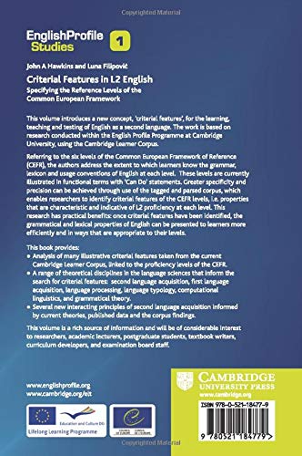 Criterial Features in L2 English: Specifying the Reference Levels of the Common European Framework (Englishprofile Studies),Used