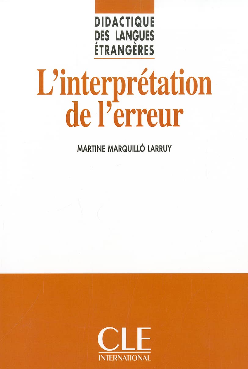 L'Interpretation de L'Erreur (French Edition),Used
