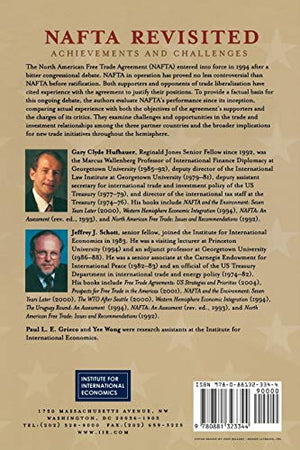 NAFTA Revisited: Achievements and Challenges (Institute for International Economics Monograph Titles),Used