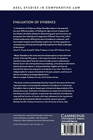 Evaluation of Evidence (ASCL Studies in Comparative Law),Used