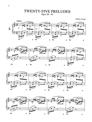 Twentyfive Preludes, Op. 2845 (Kalmus Edition),Used