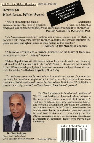 Black Labor, White Wealth : The Search For Power And Economic Justice