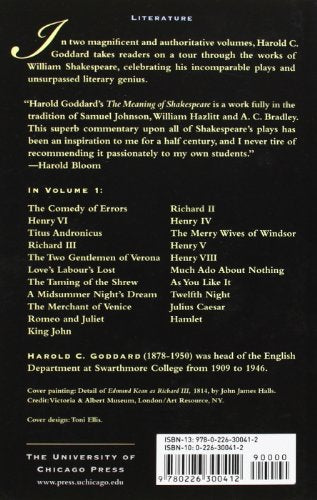 The Meaning of Shakespeare, Volume 1 (Phoenix Books),New
