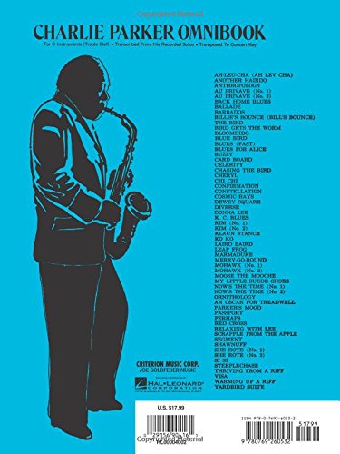Charlie Parker Omnibook: For C Instruments (Treble Clef),New