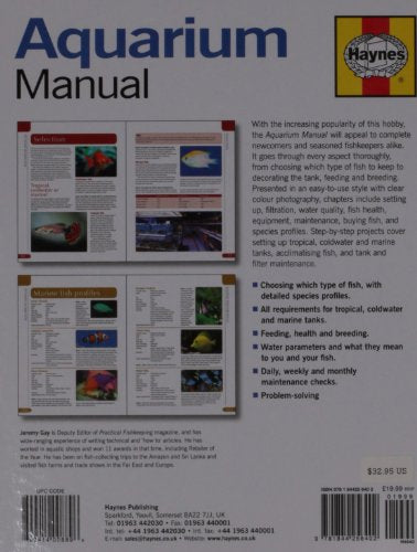 Haynes Aquarium Manual: The Complete StepbyStep Guide to Keeping Fish,Used