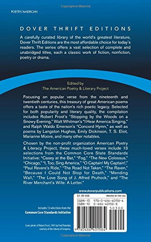 101 Great American Poems (Dover Thrift Editions),New