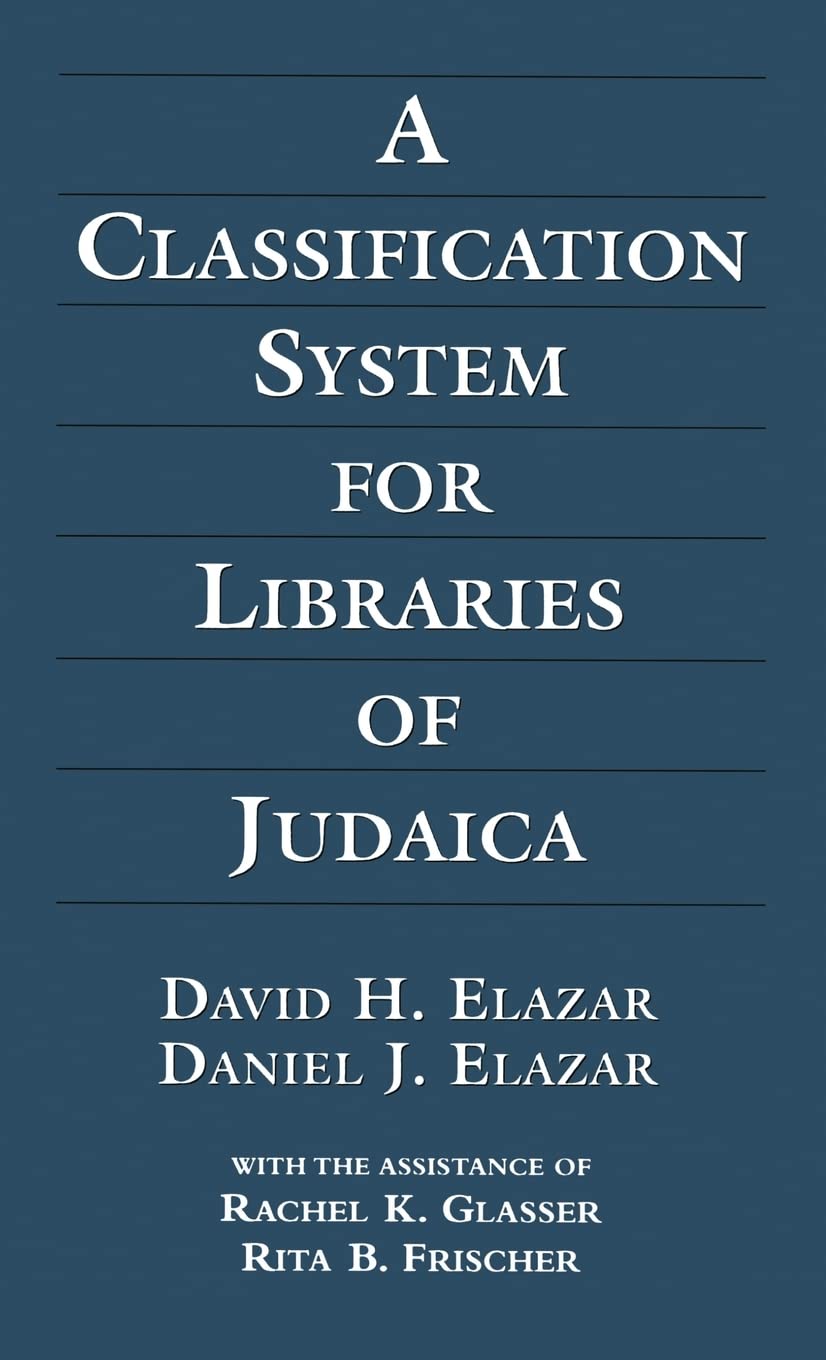 A Classification System for Libraries of Judaica,Used
