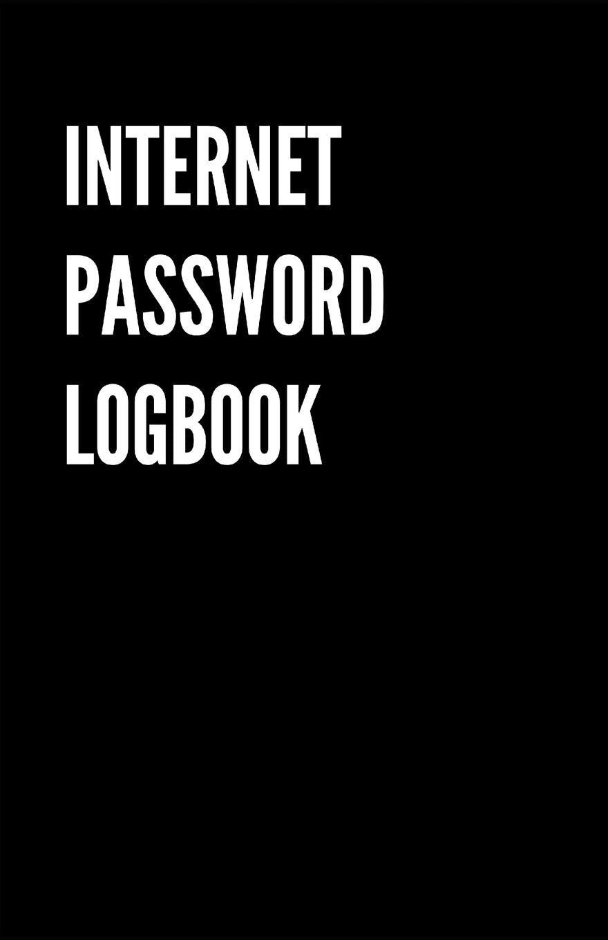 Internet Password Logbook: Black Password organizer to Keep Usernames, Passwords, Web Addresses & More. Alphabetical Tabs for Qu,Used