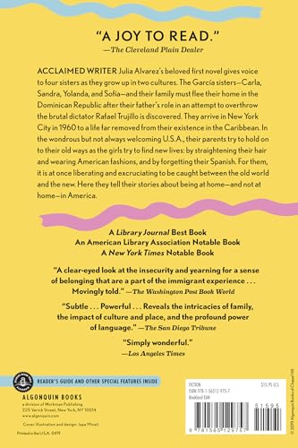 Algonquin Books How the Garcia Girls Lost Their Accents - Engaging Fiction Novel