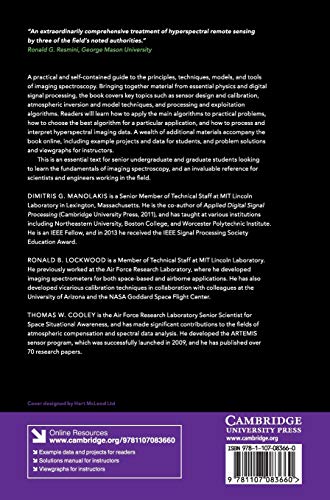 Hyperspectral Imaging Remote Sensing: Physics, Sensors, and Algorithms,Used