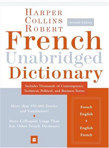 HarperCollins Robert French Unabridged Dictionary, 7th Edition (Harpercollins Unabridged Dictionaries),Used