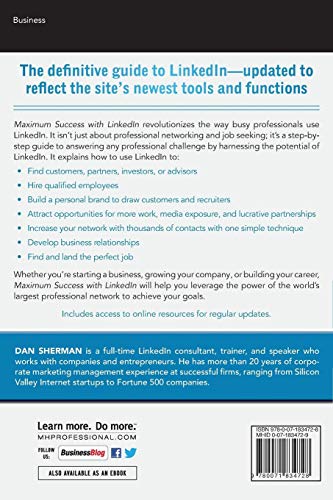 Maximum Success With Linkedin: Dominate Your Market, Build A Global Brand, And Create The Career Of Your Dreams,Used