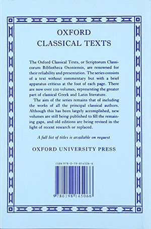 Atheniensium Respublica (Oxford Classical Texts),Used