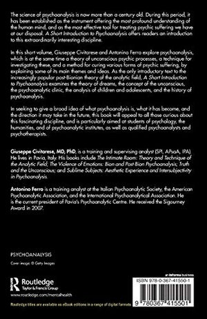 A Short Introduction to Psychoanalysis (Psychoanalytic Field Theory Book Series),Used