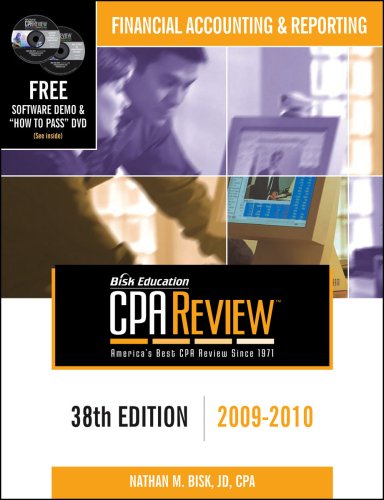 Bisk CPA Review: Financial Accounting & Reporting  38th Edition 20092010 (Comprehensive CPA Exam Review Financial Accounting &,Used