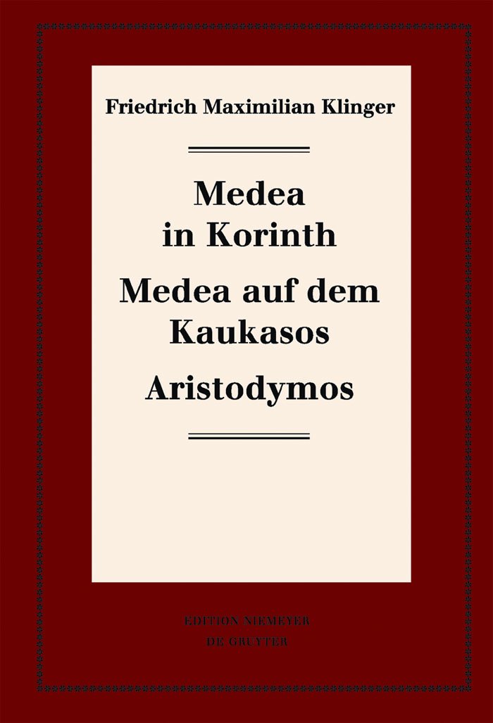 Medea in Korinth. Medea auf dem Kaukasos. Aristodymos (Neudrucke deutscher Literaturwerke. N. F., 63) (German Edition),Used