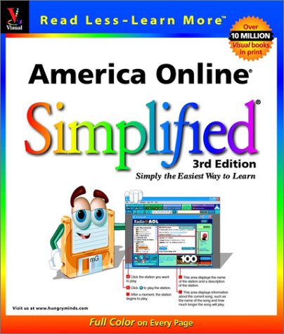 America Online Simplified (Visual Read Less, Learn More),Used