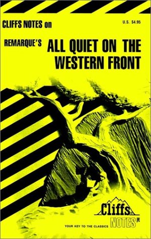 Cliffs Notes On Remarque'S All Quiet On The Western Front,Used
