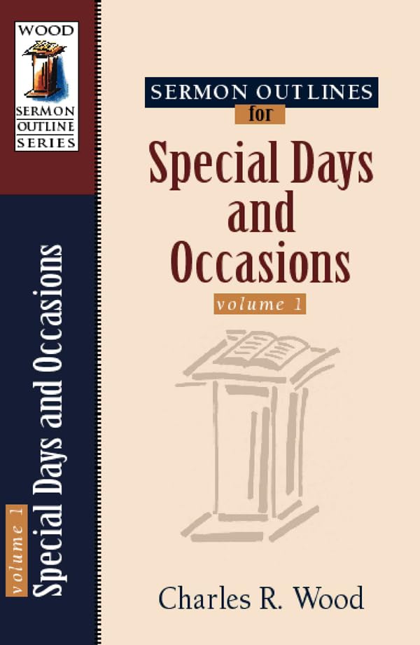Sermon Outlines for Special Days and Occasions (Wood Sermon Outline),Used