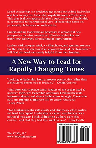 Speed Leadership: A New Way to Lead for Rapidly Changing Times,Used