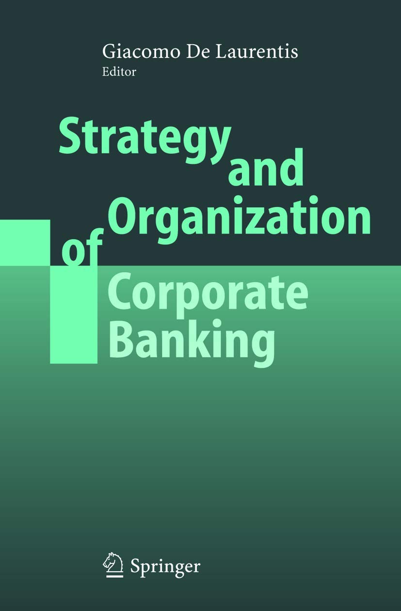 Strategy and Organization of Corporate Banking,Used