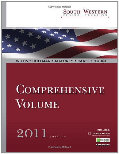SouthWestern Federal Taxation 2011: Comprehensive (with H&R Block @ Home Tax Preparation Software CDROM, RIA Checkpoint & CPAe,New