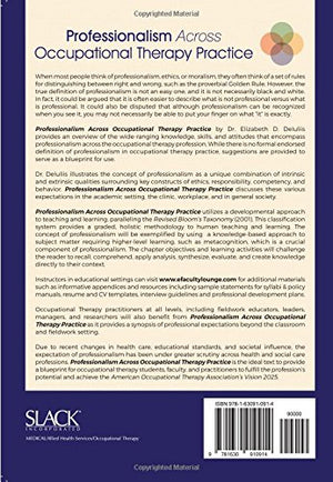 Professionalism Across Occupational Therapy Practice,Used