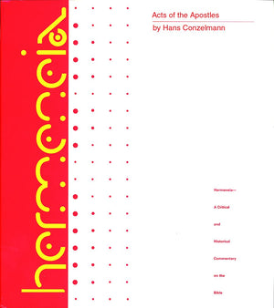 Acts Of The Apostles (Hermeneia),New