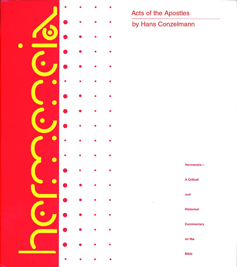 Acts Of The Apostles (Hermeneia),New