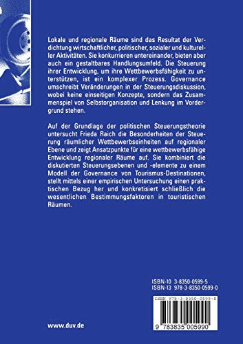 Governance rumlicher Wettbewerbseinheiten: Ein Ansatz fr die TourismusDestination (German Edition),Used