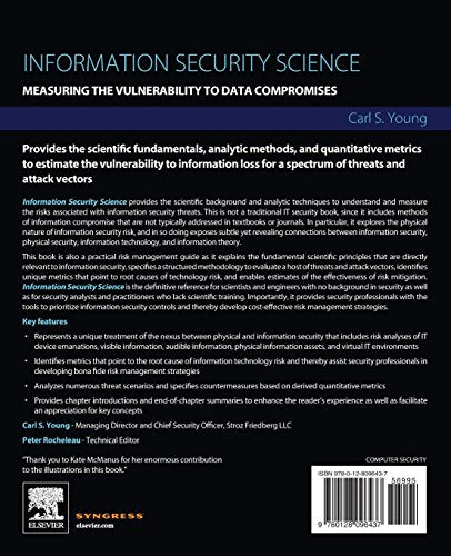 Information Security Science: Measuring the Vulnerability to Data Compromises,Used