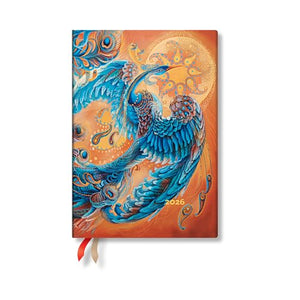 Paperblanks | 2026 Skybird | Birds Of Happiness | 12Month Planner Flexis | Midi | Vertical | Elastic Band | 176 Pg | 100 Gsm