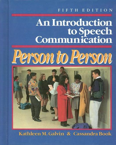 An Introduction To Speech Communication: Person To Person-used