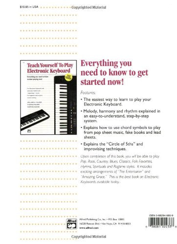 Alfred's Teach Yourself to Play Electronic Keyboard: Everything You Need to Know to Start Playing Now! (Teach Yourself Series),Used