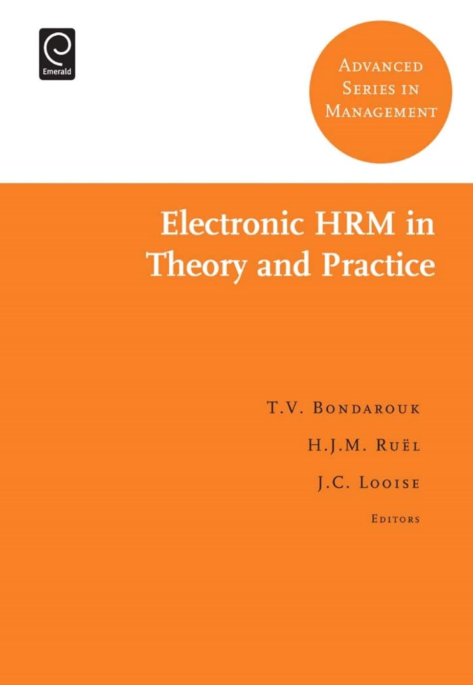 Electronic Hrm In Theory And Practice (Advanced Series In Management, 8),Used