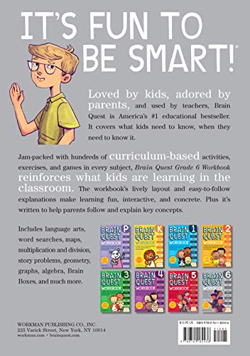 Brain Quest Workbook: Grade 6,New